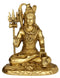 Blessing Shiva Brass Figure 10.25"