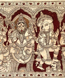 "Dasavatara" Incarnations of Vishnu - Kalamkari Painting
