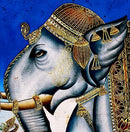 An Indian Elephant - Batik Wall Painting