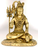 Ascetic God Shiva - Brass Sculpture 10"