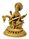 Hamsavahini Devi Saraswati Brass Statue