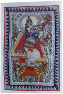 Indian Folk Painting-Krishna