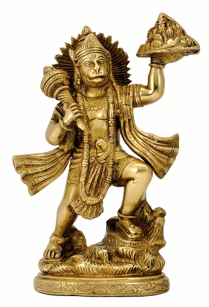 Lord Hanuman Carrying Herbs Mountain