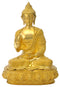 Golden Finish Brass Buddha Statue 16"