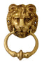 Lion Head Door Handle in Brass