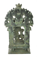 Mahishasurmardini Durga Antiquated Brass Statue 8"