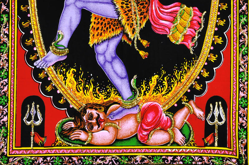 The Cosmic Dancer 'Nataraja' Cotton Painting