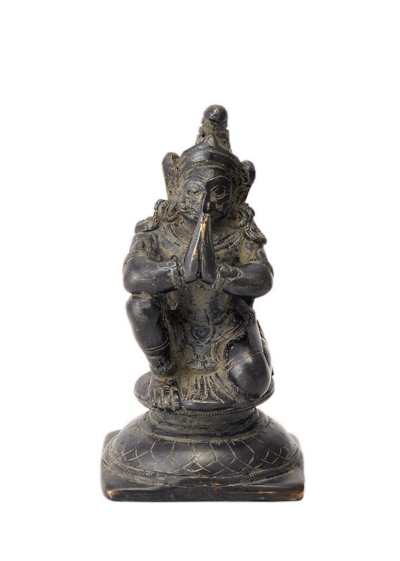 Unique Garuda Statue in Antique Brass Finish 5"