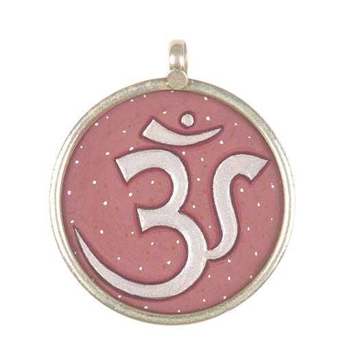 "Om" Hand Painted Pendant