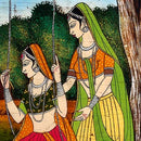 The Swing of Teej - Batik Painting