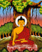 Lord Buddha Under the Bodhi Tree - Batik Painting