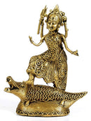 Goddess Ganga - Lost Wax Sculpture