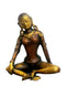 Steated Goddess Tara Brass Statue (5.25 Inch)