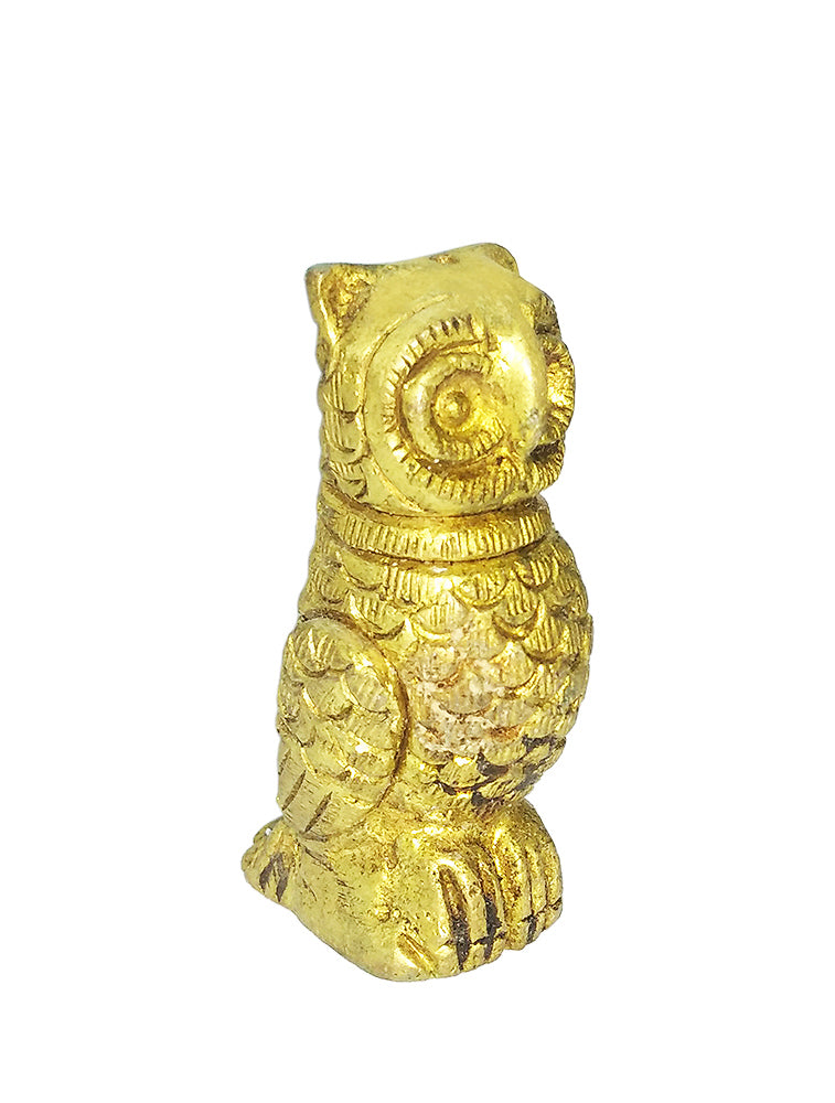 Brass Small Owl Showpiece set of 2