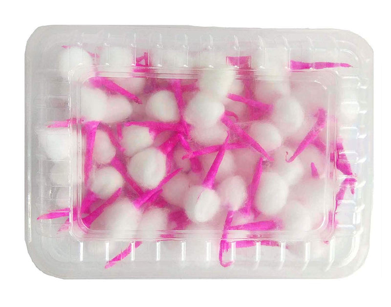 Cotton Wicks in Box Pink Color Small