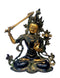 Manjushree Tibetan Deity Brass Sculpture (10.6 inch)