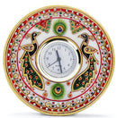Decorative Marble Clock with Kundan Work