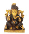 Vighnaharta Lord Ganesha Brass Statue in Brown Finish