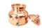 Handmade Copper Water Pot Container with Lid 2.5 Ltr.