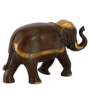 Antique Look Brass Elephant Sculpture Showpiece
