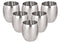 Stainless Steel Water Glasses Set of 6 (250 ml)
