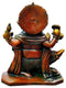 Vighnaharta Lord Vinayak Seated on Mouse Brass Sculpture