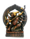 Warrior Lord Ganesha Brass Sculpture (9.7 Inch)