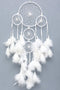 White Feather Dream Catcher Wall Hanging