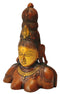 Devi Shakti Bust Statue in Golden Brown Finish