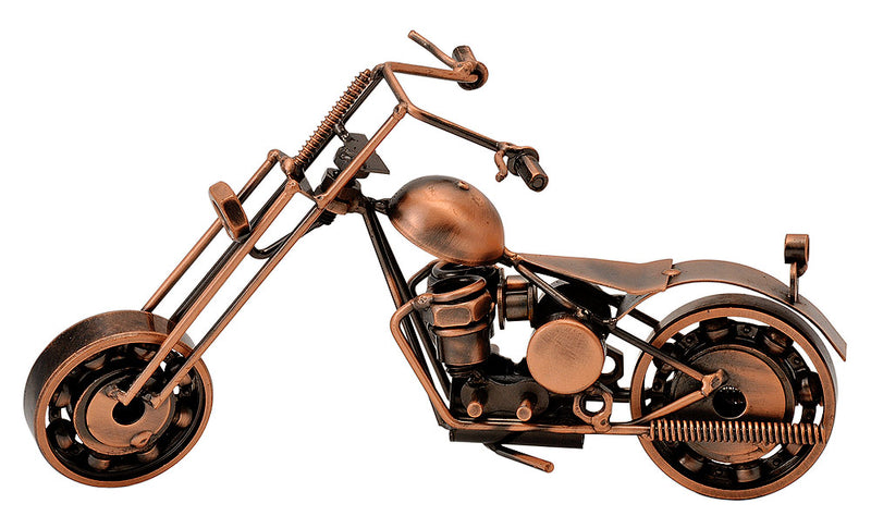 Vintage Crafted Metal Bike in Copper Color Finish