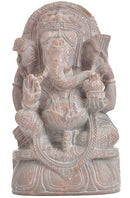 Buddhi Vinayaka - Pink Soft Stone Statue