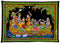 Lord Krishna Playing Flute in a Boat with Gopis