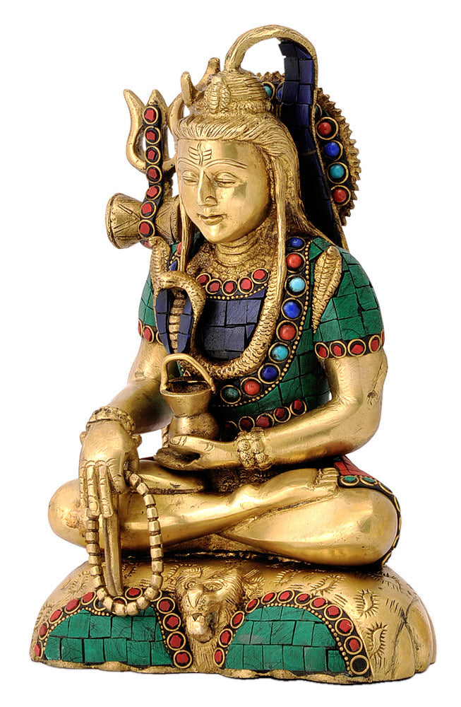 God Shiva Shankar Brass Sculpture