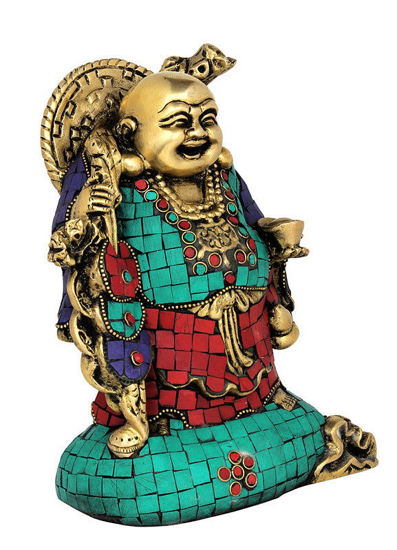 Laughing Buddha with Goodluck Coins