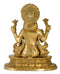 Hindu Goddess Lakshmi Seated on Lotus