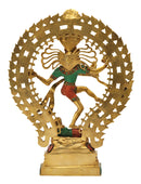 Lord Nataraja Studded with Reconstituted Coral & Turquoise
