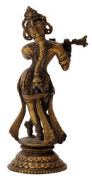 Murlimanohar Krishna Antique Finish Statue