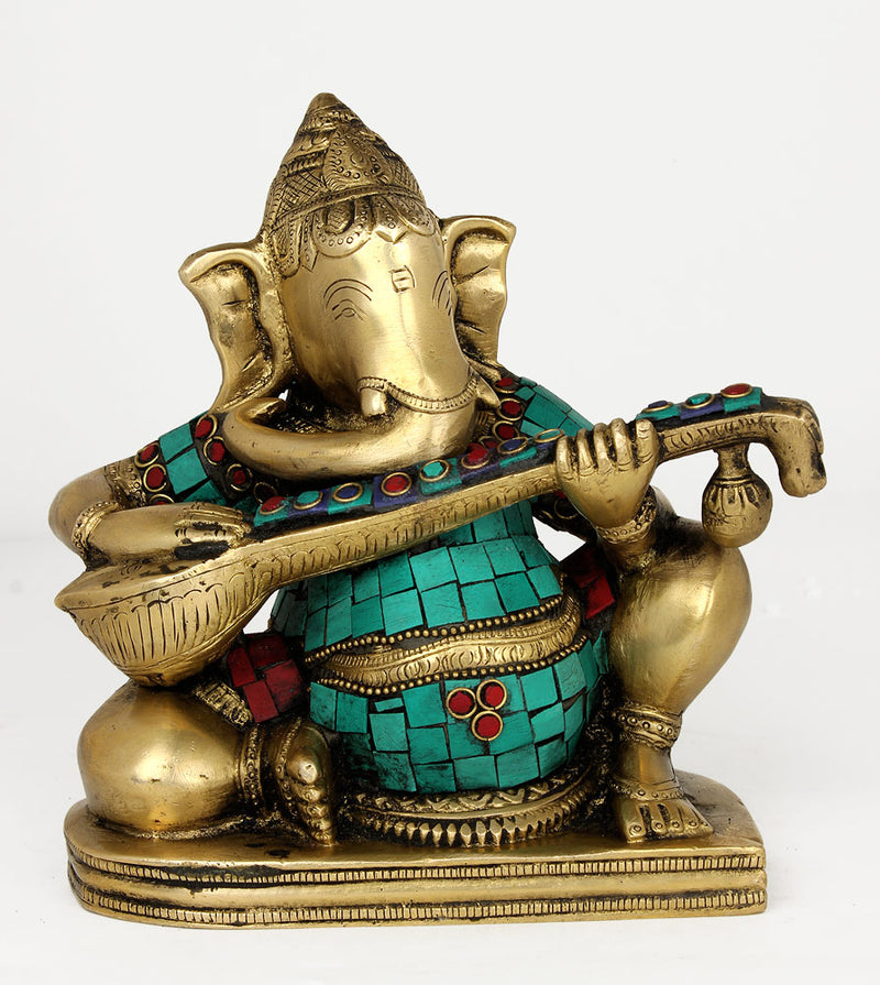 Lord Ganesha Playing Sitar