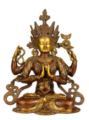 Four Armed Avalokiteshvara Brass Statue