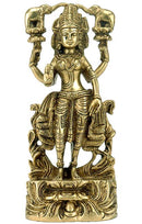 Goddess Gaja Lakshmi Brass Statue