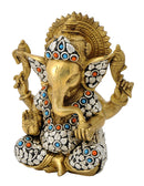 Chaturbhuj God Ganesha 7.75"