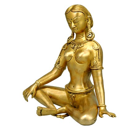 Lovely Goddess Tara - Brass Sculpture