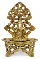 Lord Ganesha Five Wick Lamp