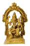 Lord Narasimha Lakshmi Brass Sculpture