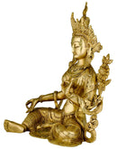 Goddess Green Tara - Brass Sculpture