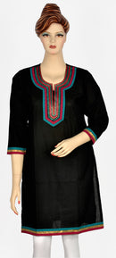 Black Kurti with Embroidery