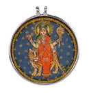 Goddess Sherawali Sterling Silver Pendant