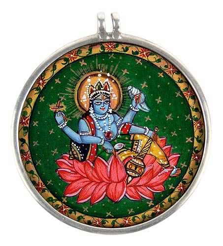Shri Hari Vishnu - Silver Pendant