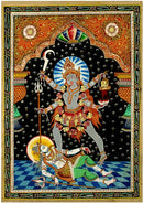 "The Merciful Kali" Patachitra Silk Painting