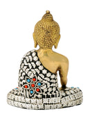 Decorated Robe Buddha Brass Statue